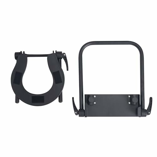 Black bike wall mount rack with brackets